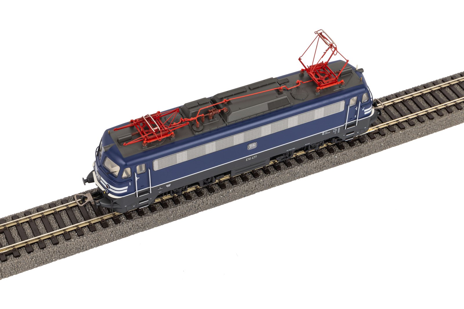 ~E-Lok/Sound  E 10 477 m. Warnstreifen DB III + PluX22 Dec.
