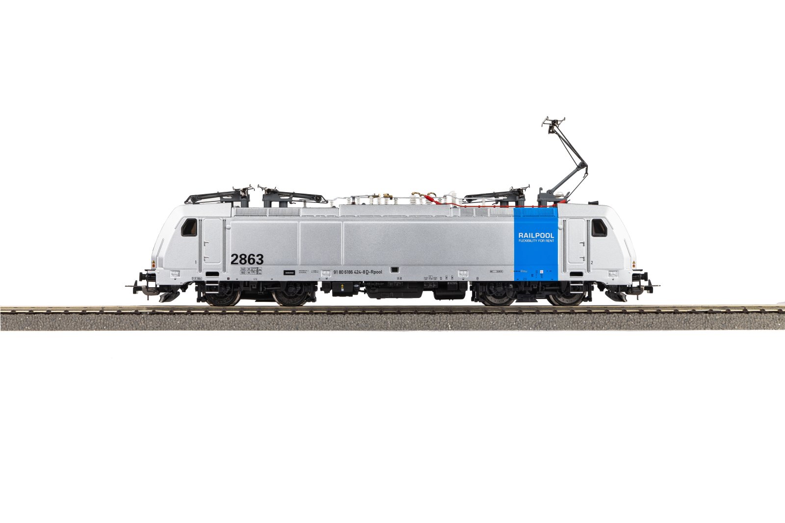 E-Lok/Sound E 186 Railpool VI + 8pol. Dec.