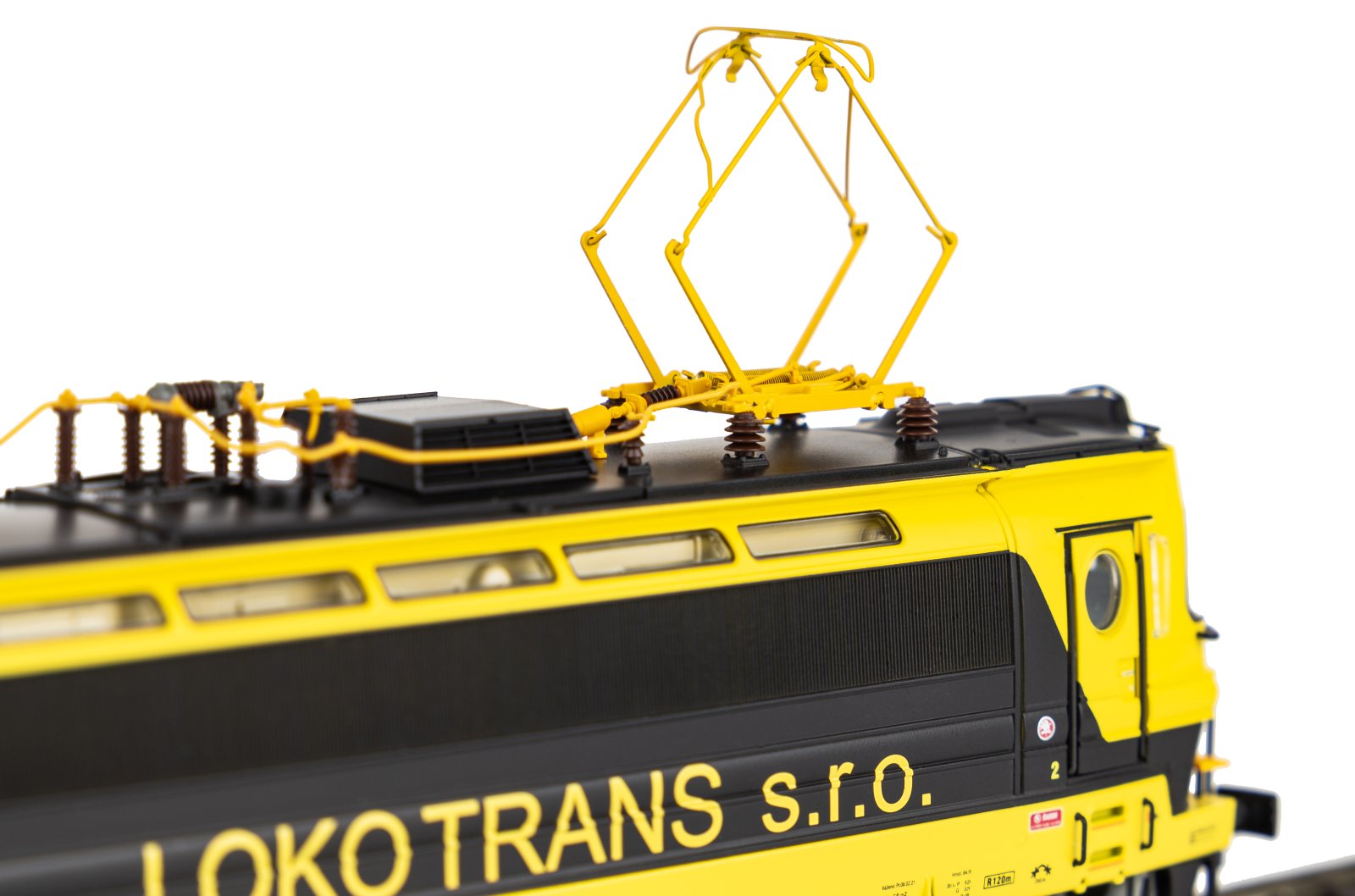 ~E-Lok/Sound Rh 240 Laminátka gelb-schwarz Lokotrans VI + PluX22 Dec.