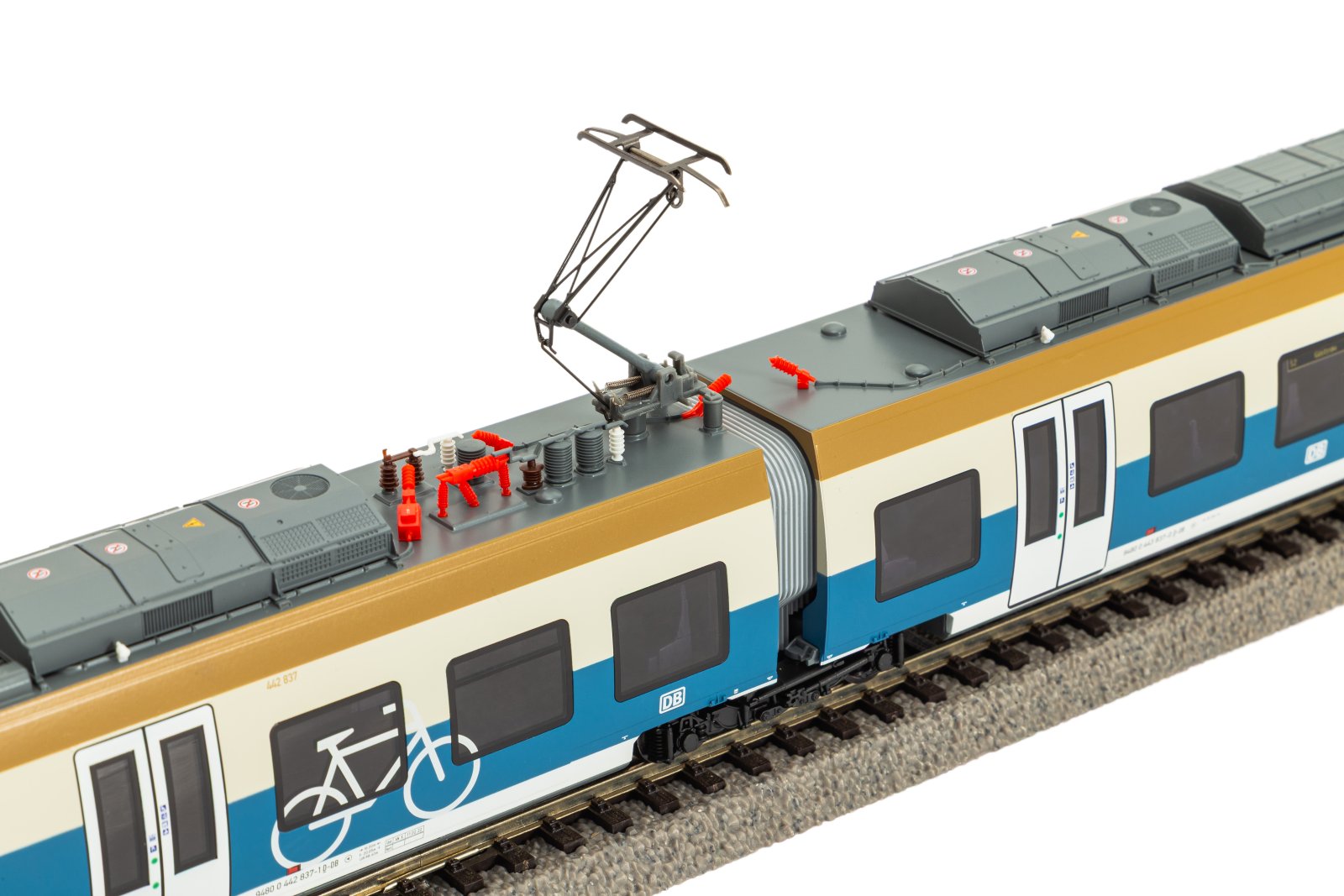 E-Triebzug BR 442 837 5-tlg. S-Bahn Rostock DB AG VI + DSS 8pol.