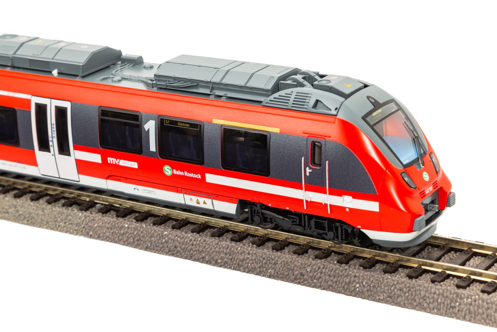 E-Triebzug/Sound BR 442 837 5-tlg. S-Bahn Rostock DB AG VI + 8pol. Dec.