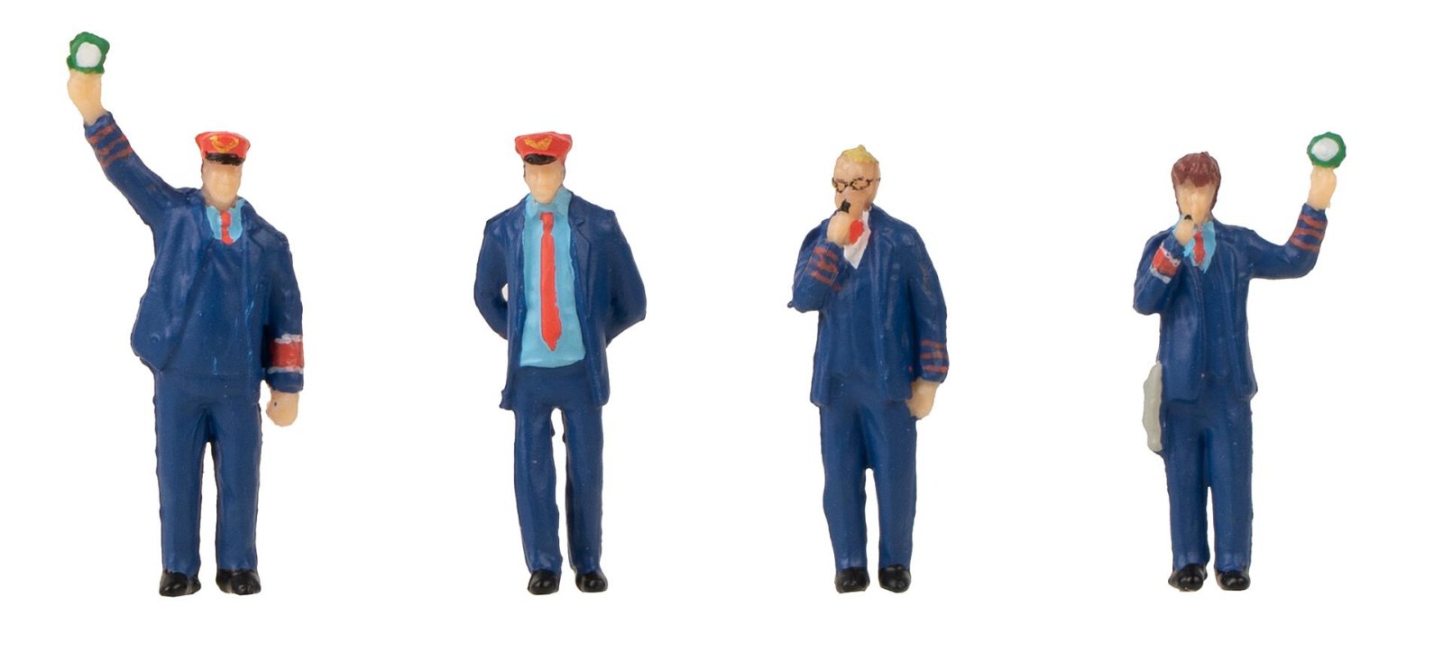 Figuren-Set Met Sound Spoorwegpers. Conducteur