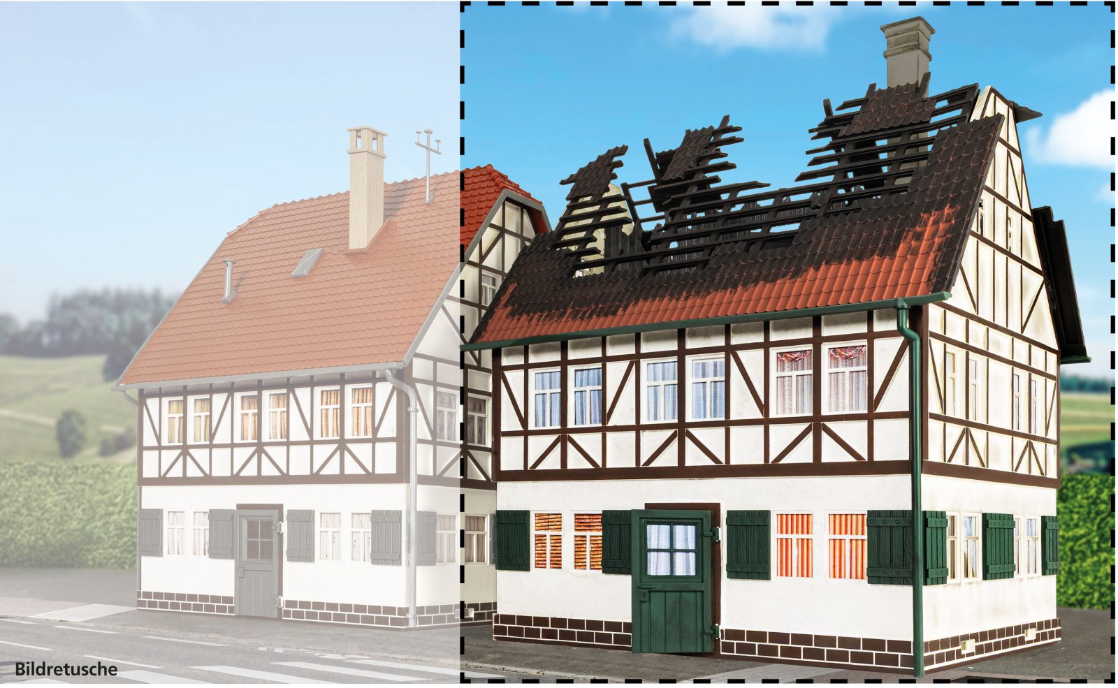 G-Abgebranntes Haus
