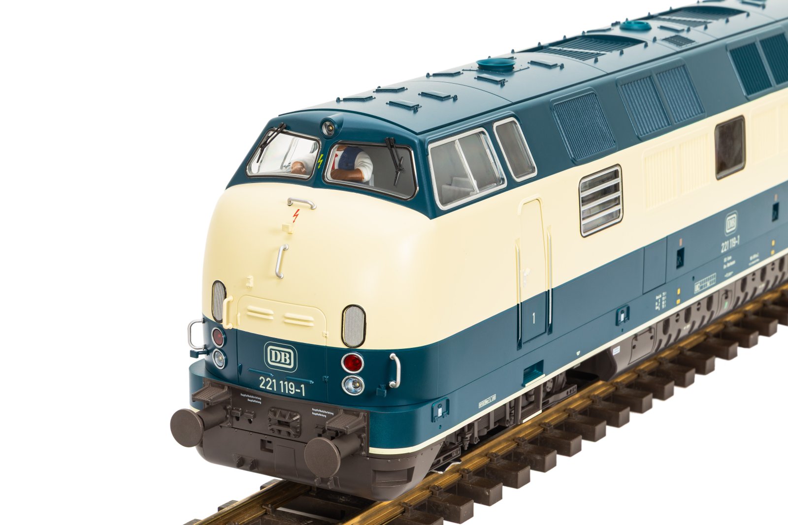 G-Diesellok BR 221 blau beige DB IV