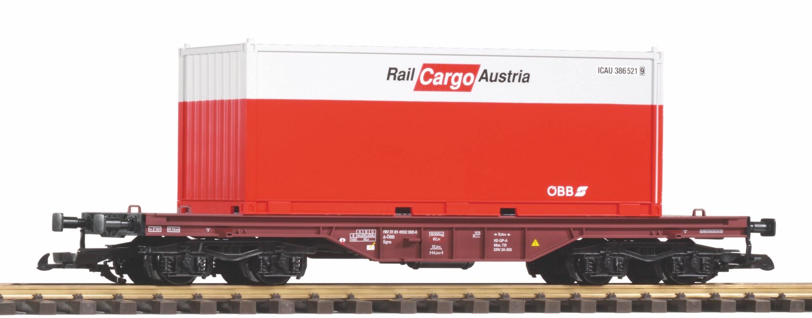 G-Flachwg. mit Container ÖBB V