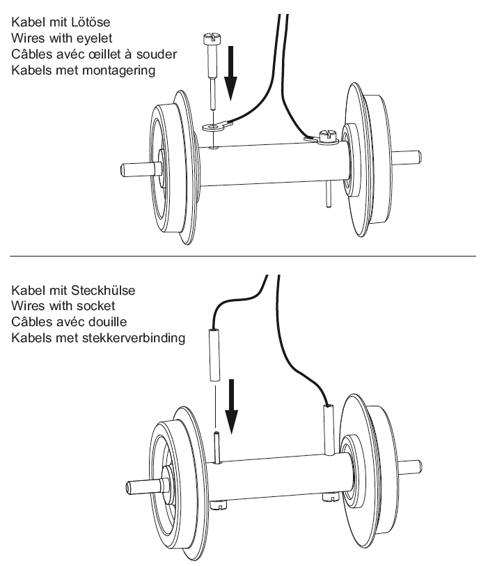 G-Metallradsatz ,kugelgelagert 30mm für Wagen (2 Stück)