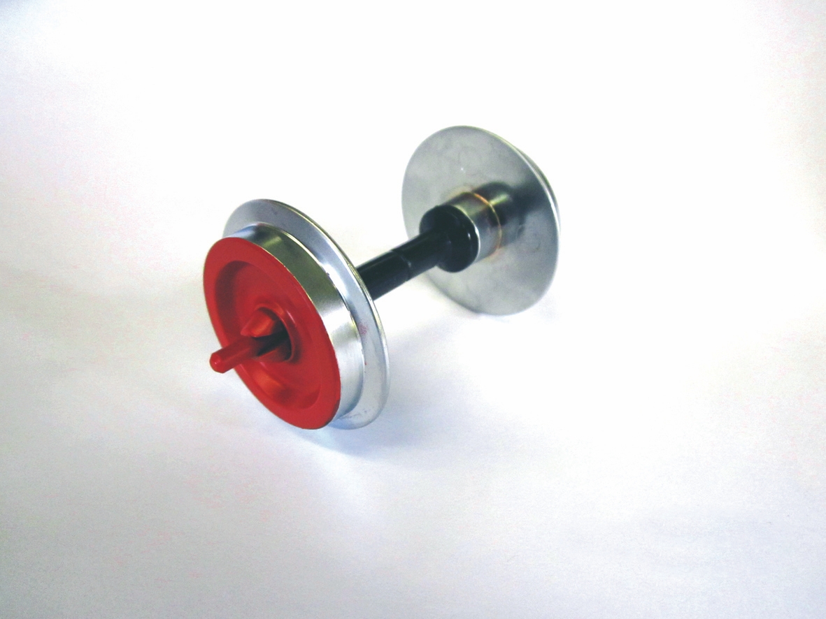 G-Radsatz 30mm Wagen 2 St. (rot, Metall verchromt)