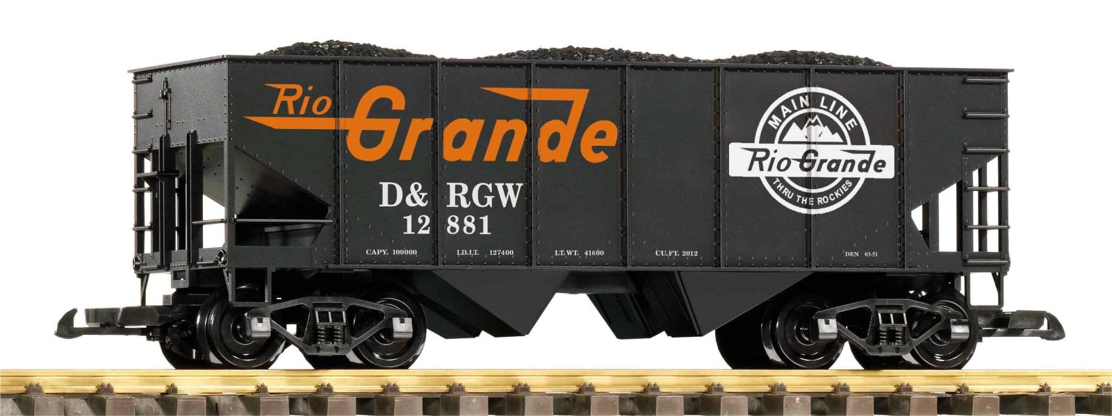 G-Schüttgutwg. D&RGW mit Kohleladung