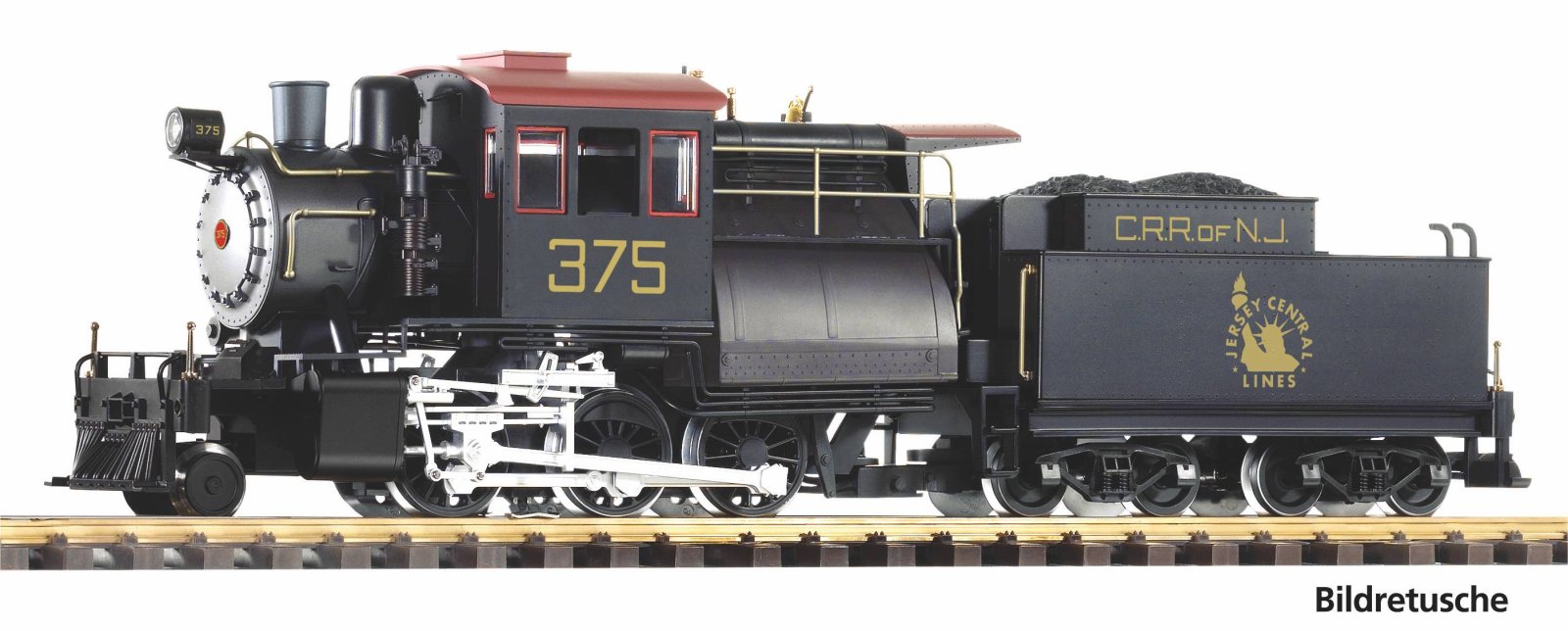 G-US Dampflok mit Tender "Camelback" CNJ R/C, inkl. PIKO Sound-Decoder