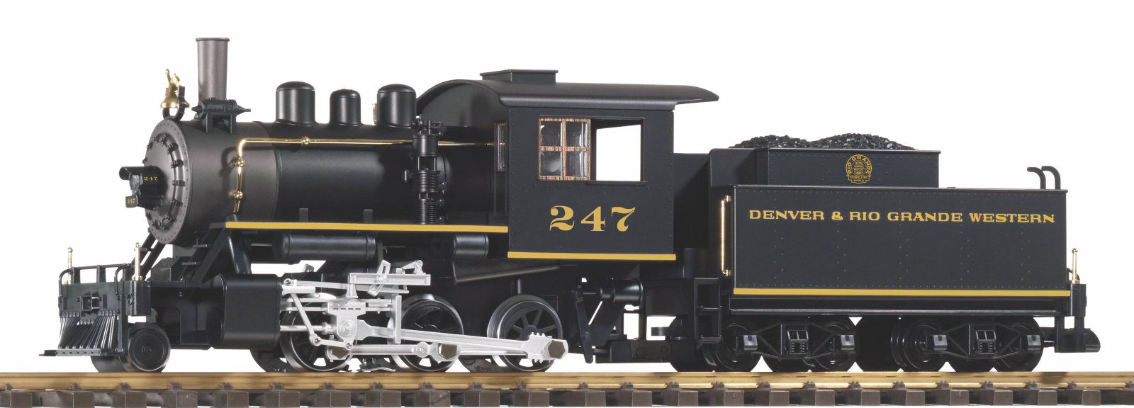 G-US Dampflok mit Tender Mini-Mogul D&RGW