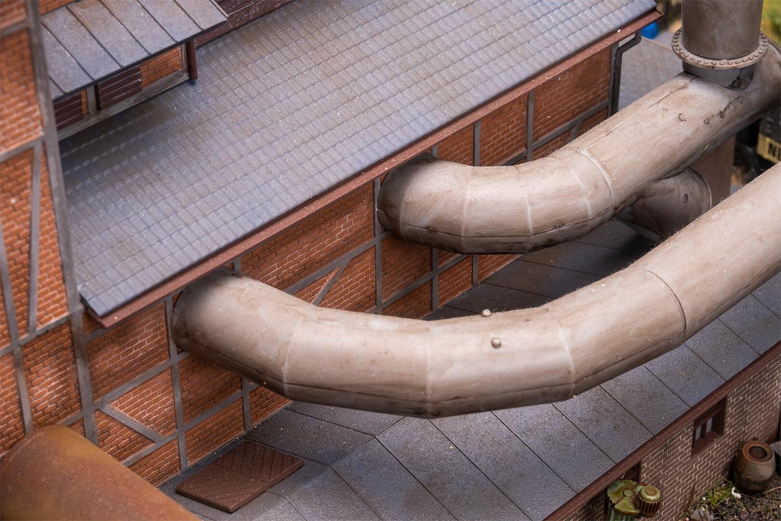 Gebläsehalle Mit Rohrleitungen