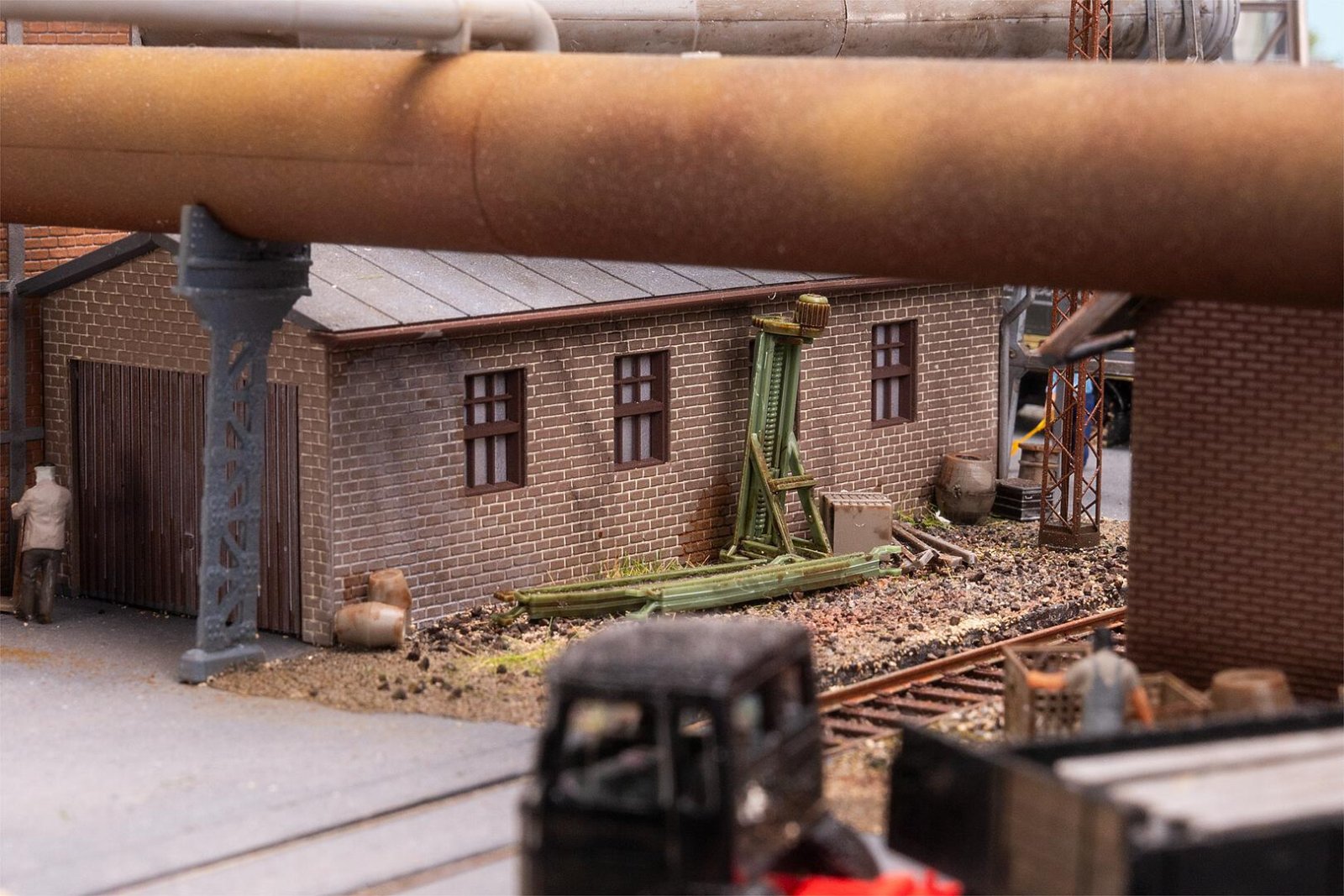 Gebläsehalle Mit Rohrleitungen