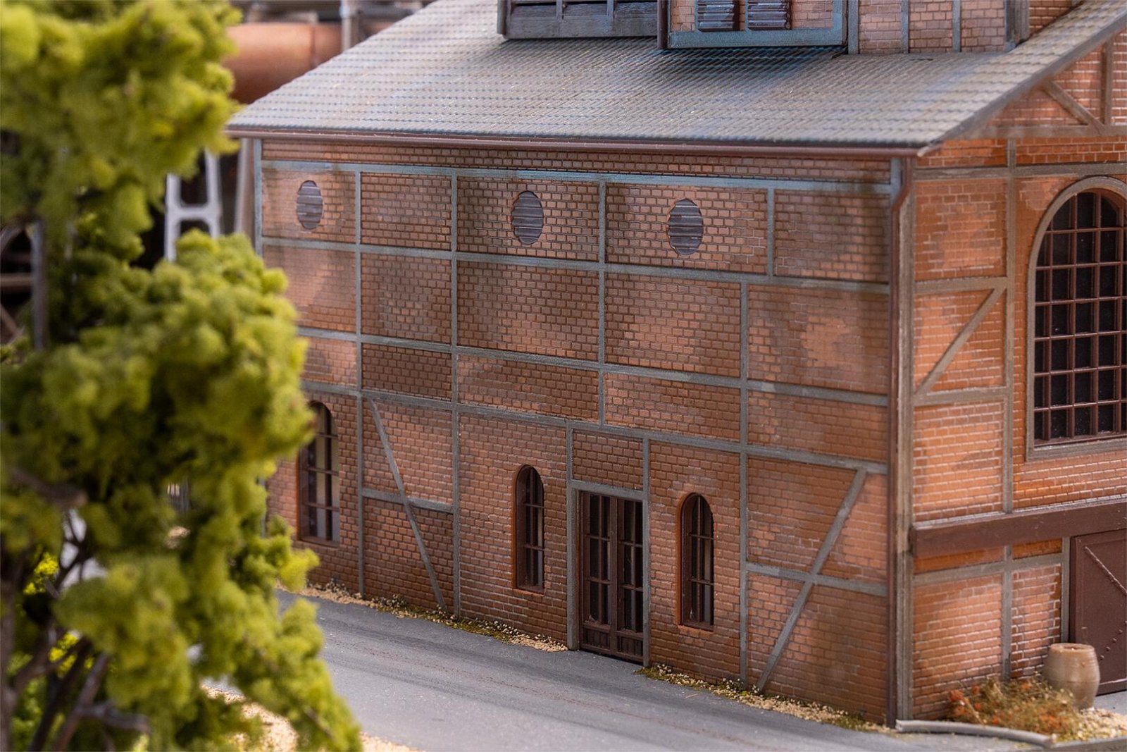 Gebläsehalle Mit Rohrleitungen