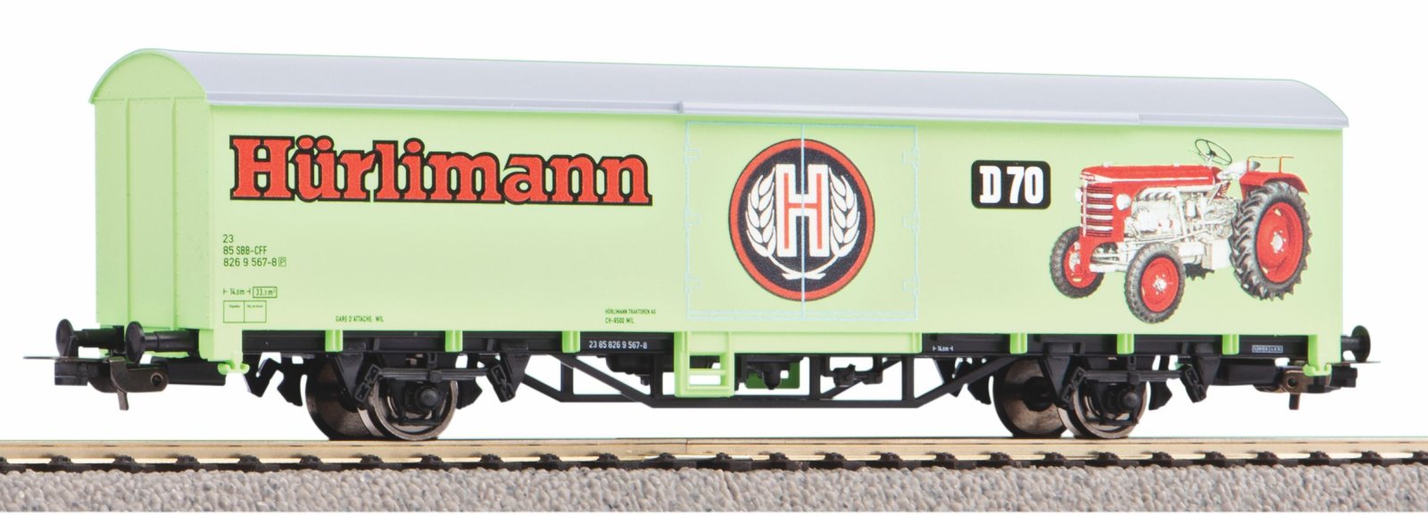 Ged. Güterwgn Starke Marken Hürlimann Traktoren SBB VI