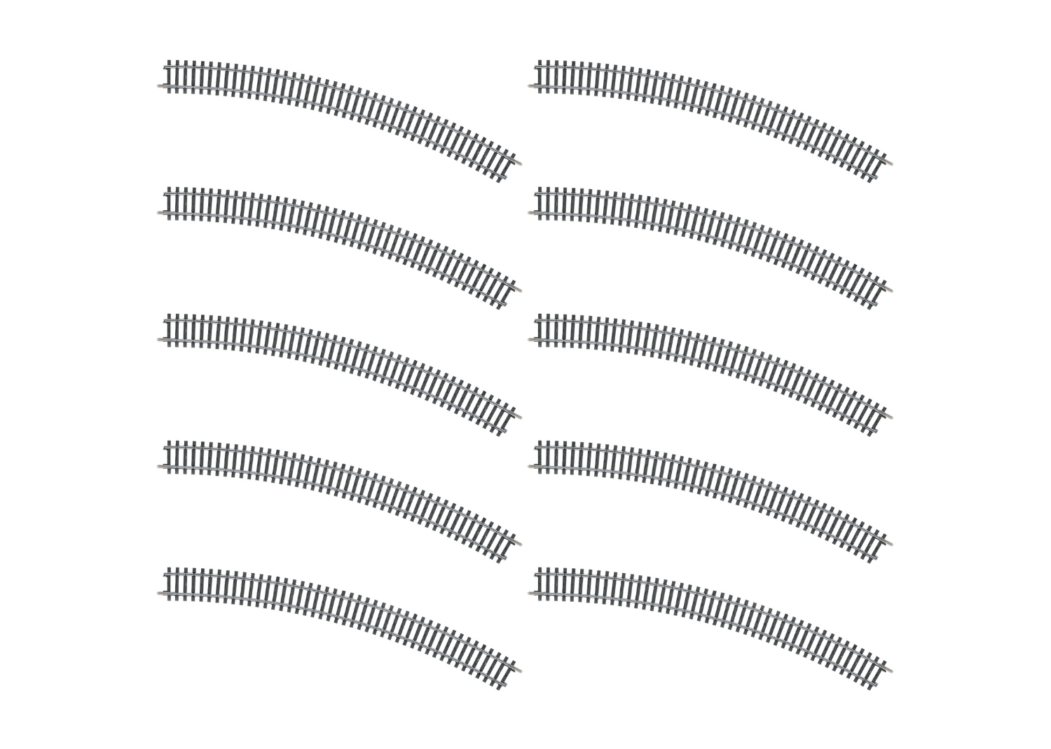 Gleis geb.r618,5 mm,30 Gr.