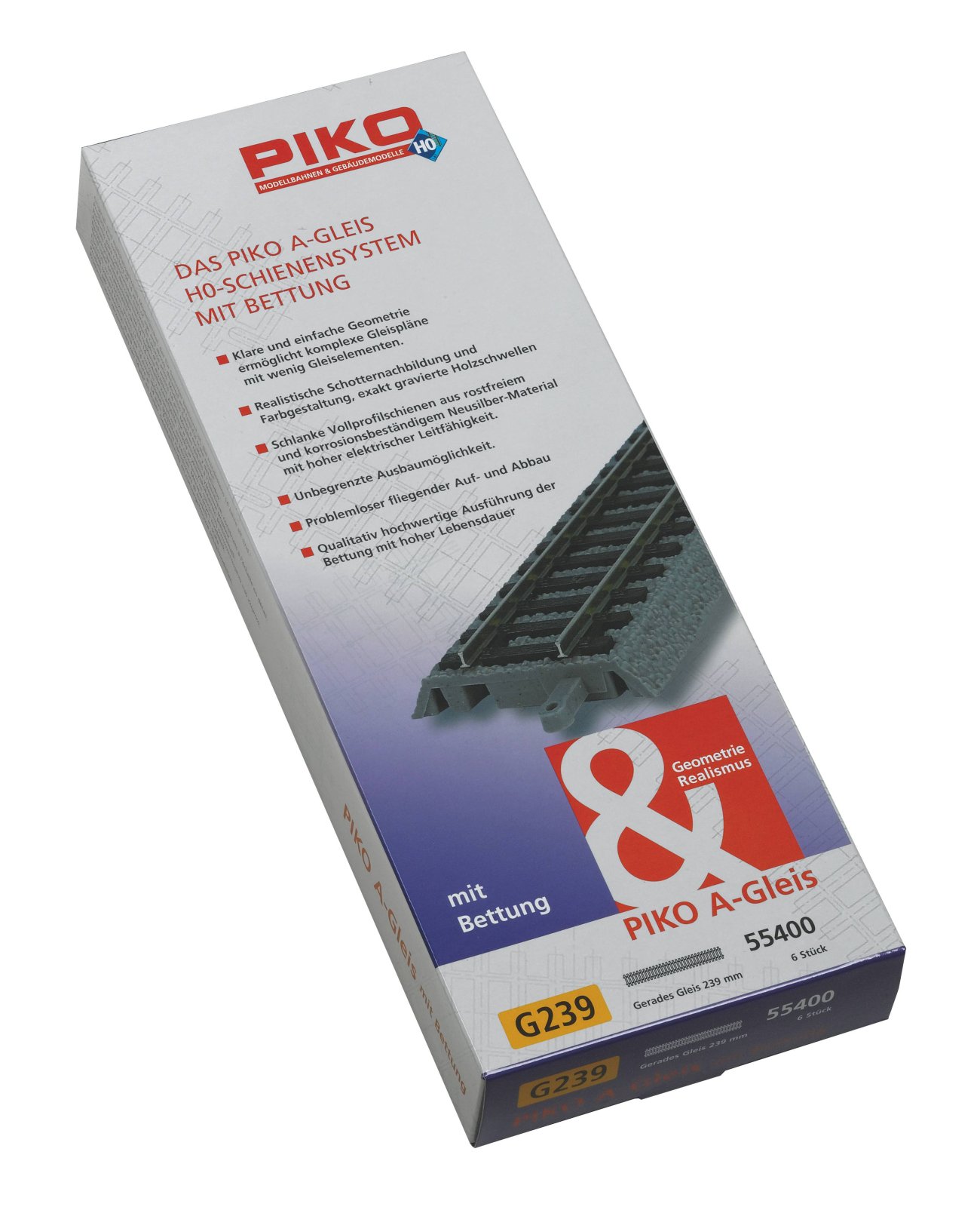 Gleis m. Bett. Gerade G239 VE6