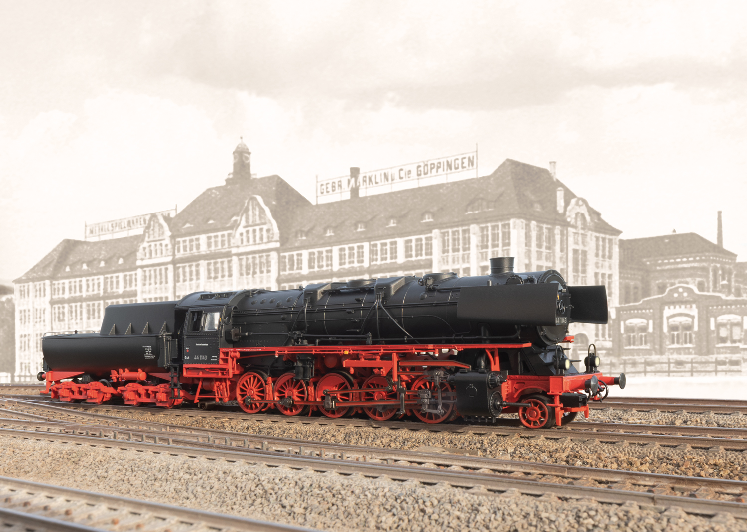 Güterzug-Dampflok BR 44 DB
