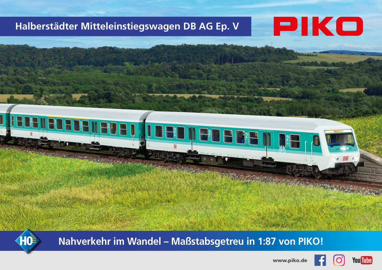 Halberstädter Mitteleinstiegssteuerwg. mintgrün DB AG V