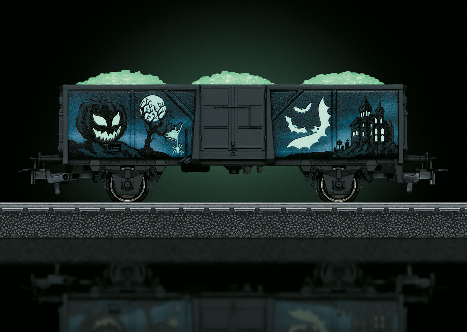 Halloween-Wagen Start up