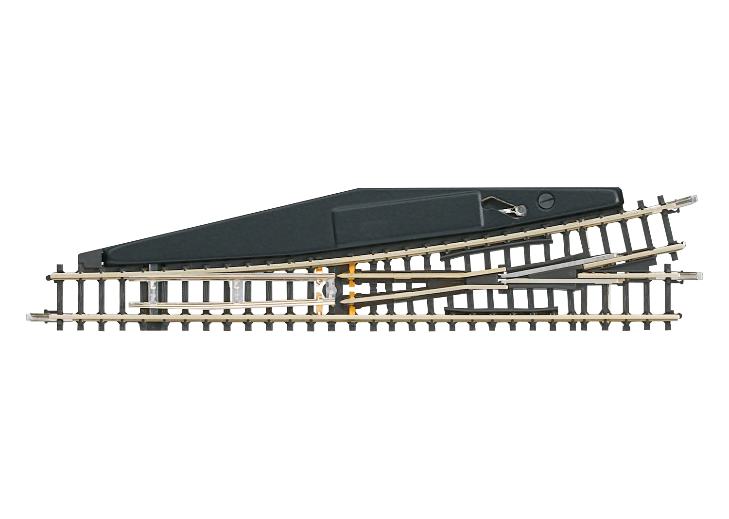 Handweiche links r490 mm