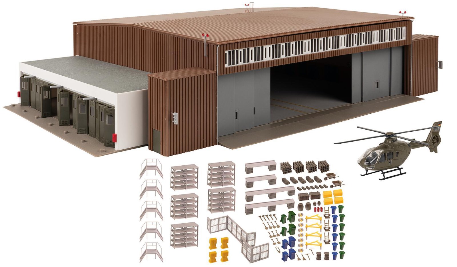 Hangar Met Helikopter
