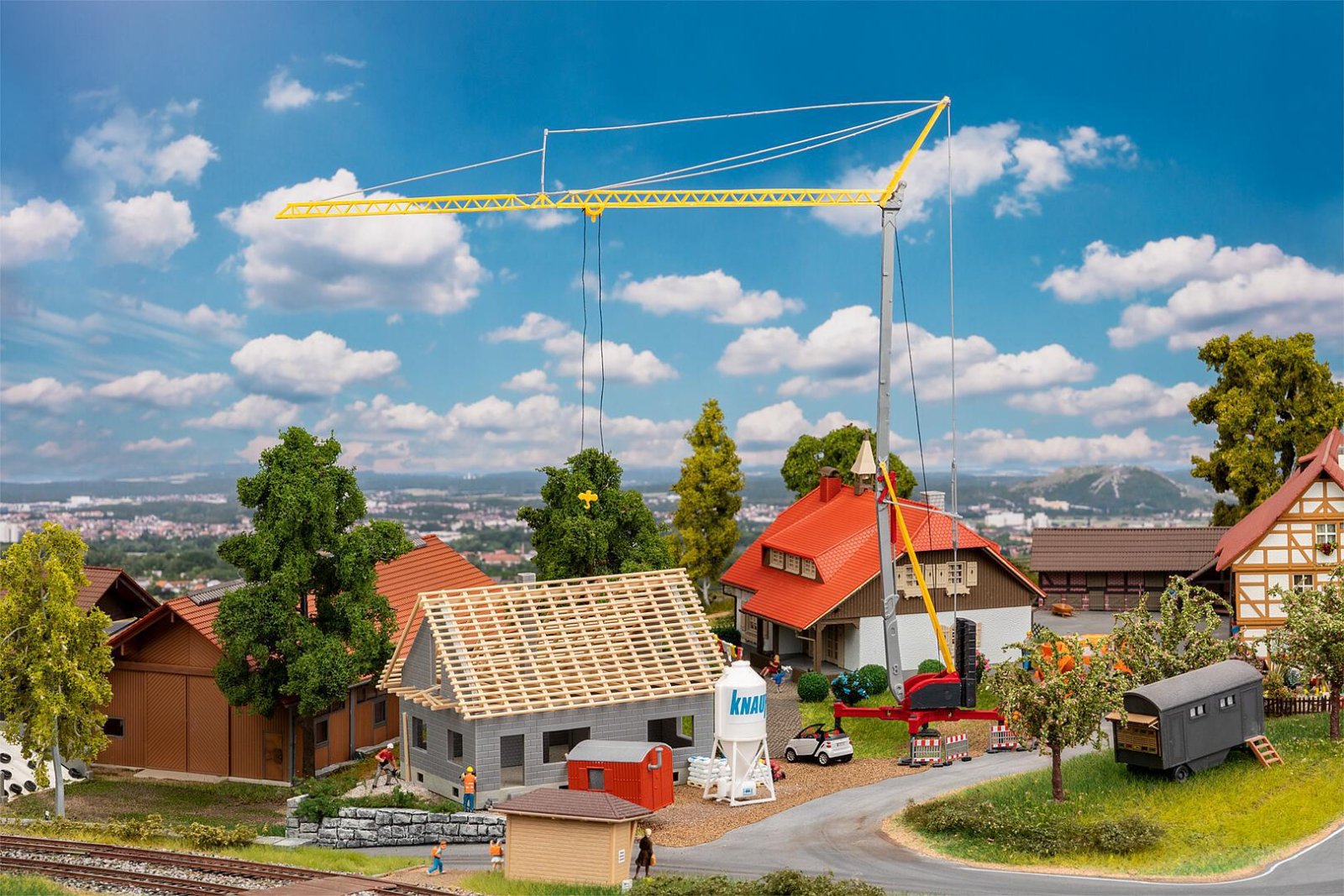 Huis In Aanbouw Met Kraan