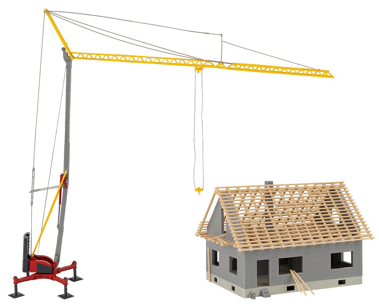 Huis In Aanbouw Met Kraan