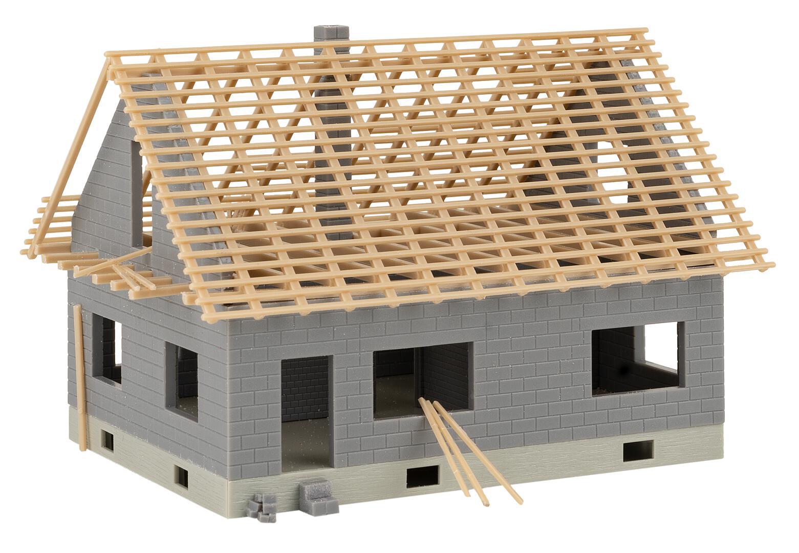 Huis In Aanbouw Met Kraan