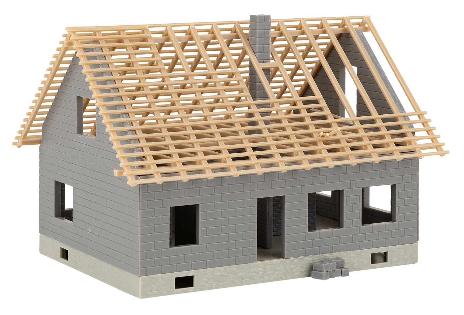 Huis In Aanbouw Met Kraan