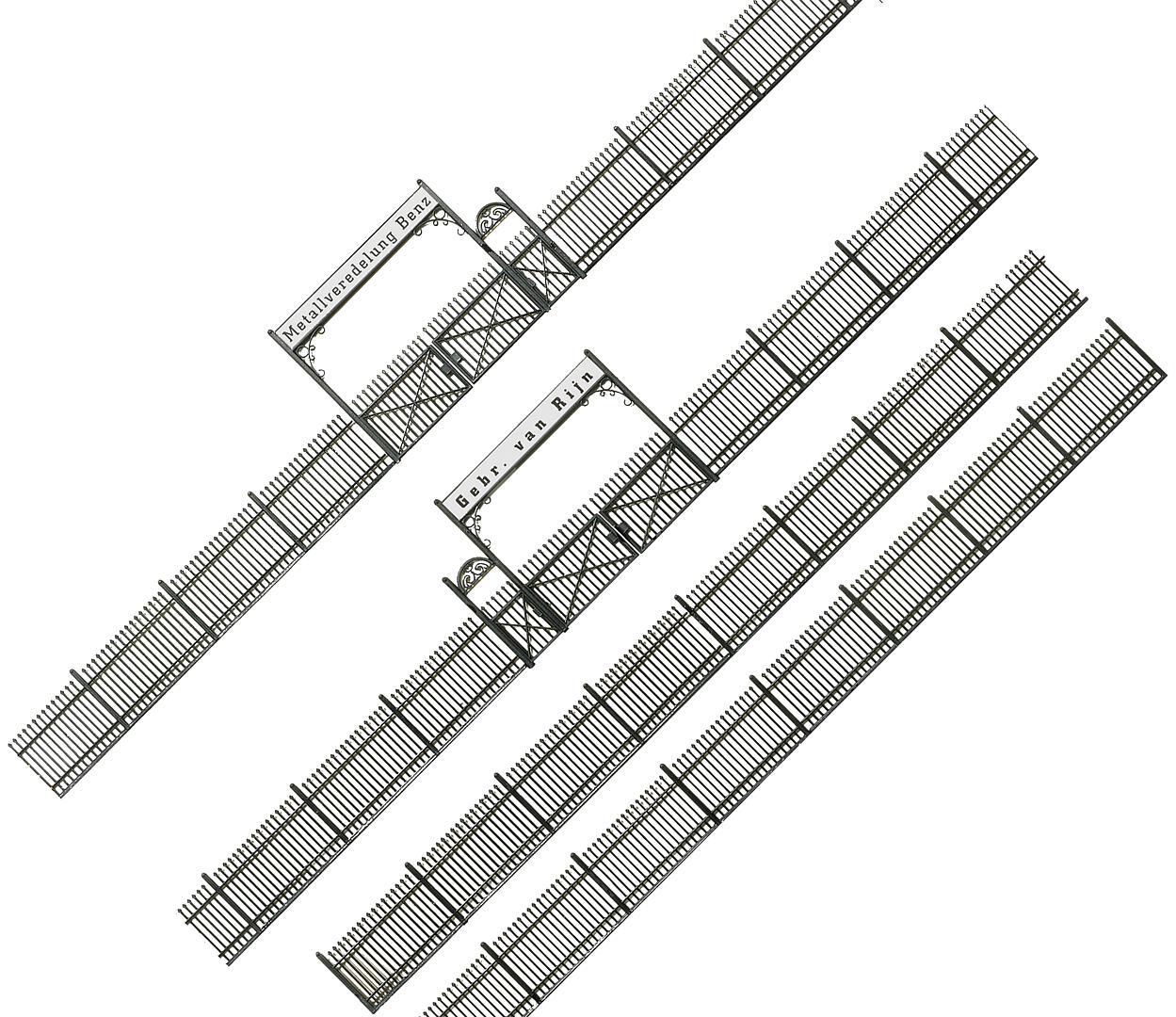 Ijzeren Hek Met Toegangspoort 1046 Mm