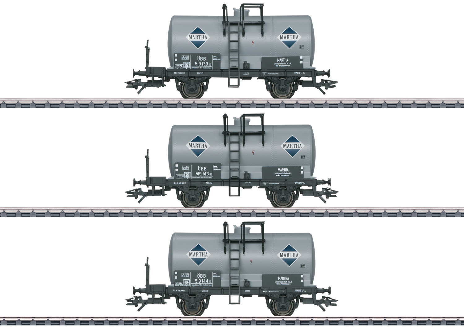 Kesselwagen-Set Martha ÖBB