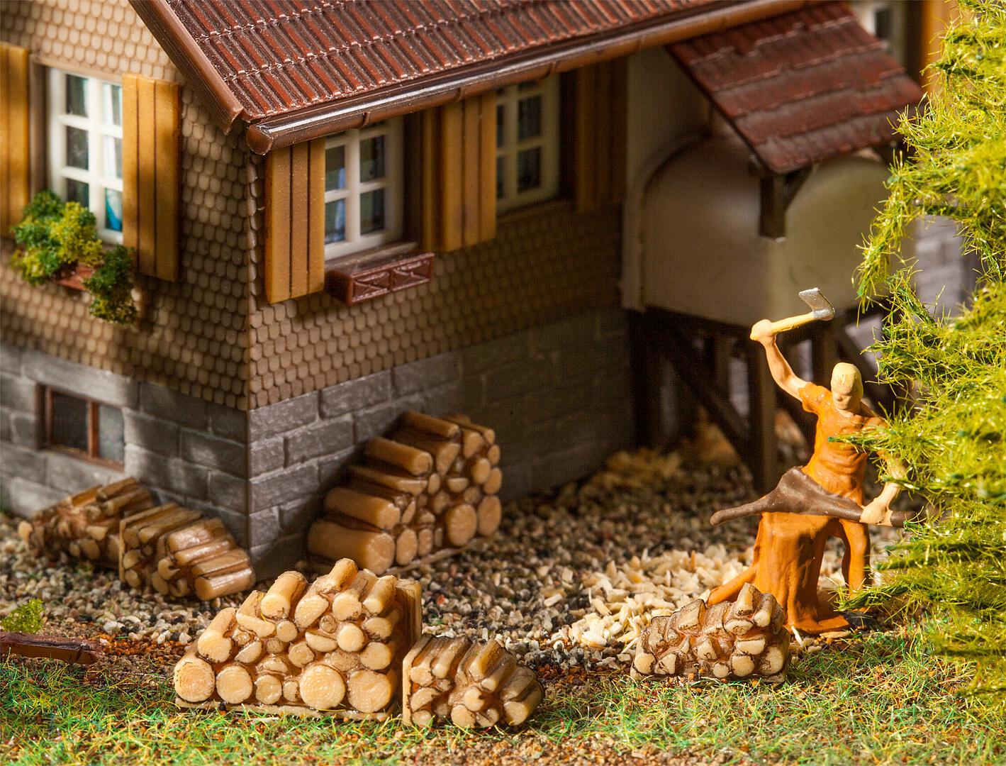 Kleine Brandhoutstapels 6 Stuks