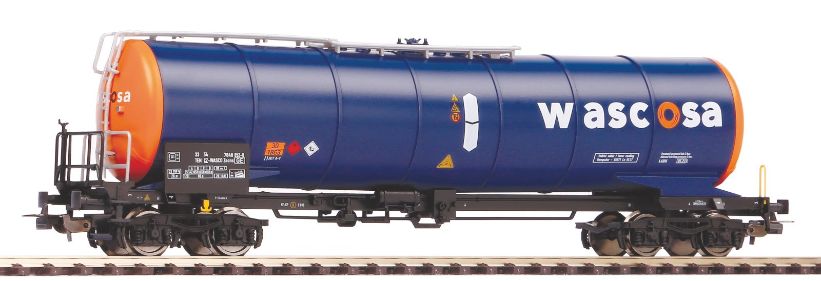 Knickkesselwagen Wascosa orange blau VI
