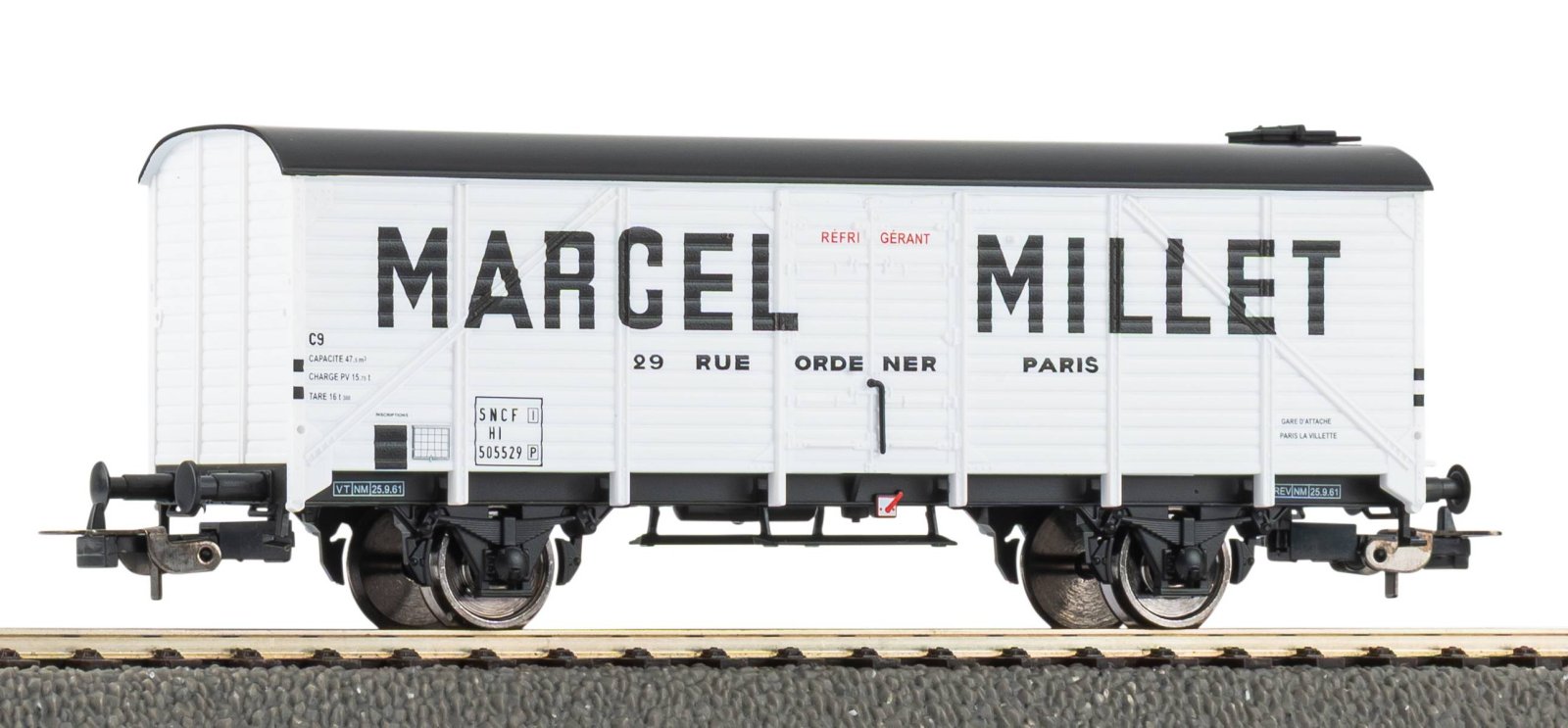 Kühlwg./ Wagon à essieux frigorifique SNCF III