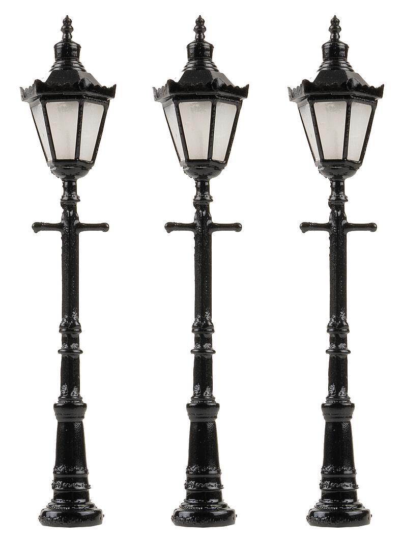 Led-Parkverlicht. 6Kant Lantaarn M Kroon 3 Stuks