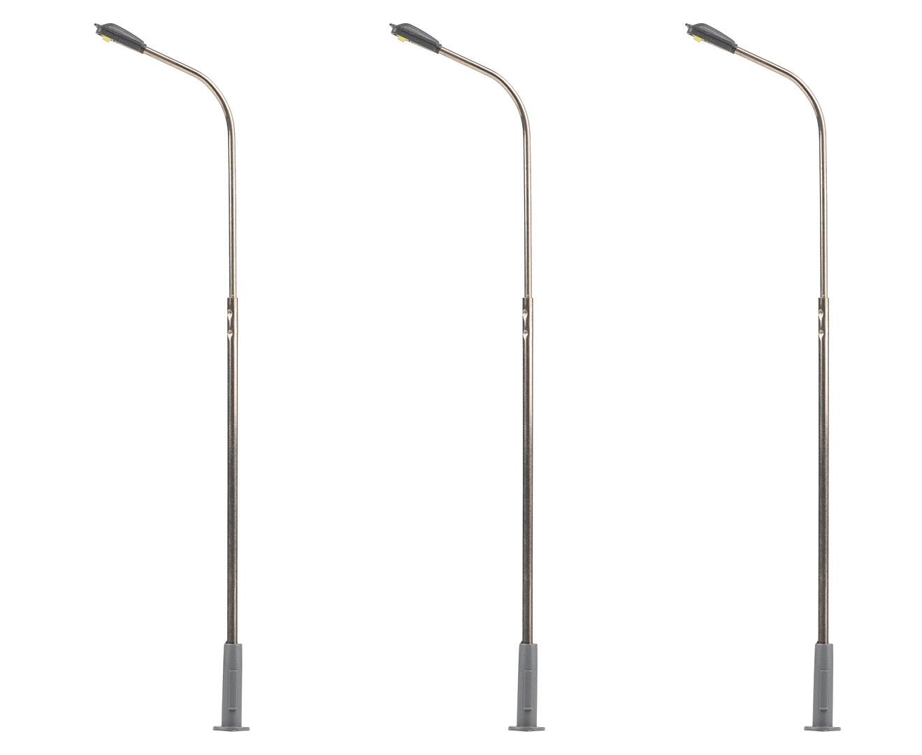 Led-Straatverlicht. Gebogen Straatlantaarn 3 Stuks
