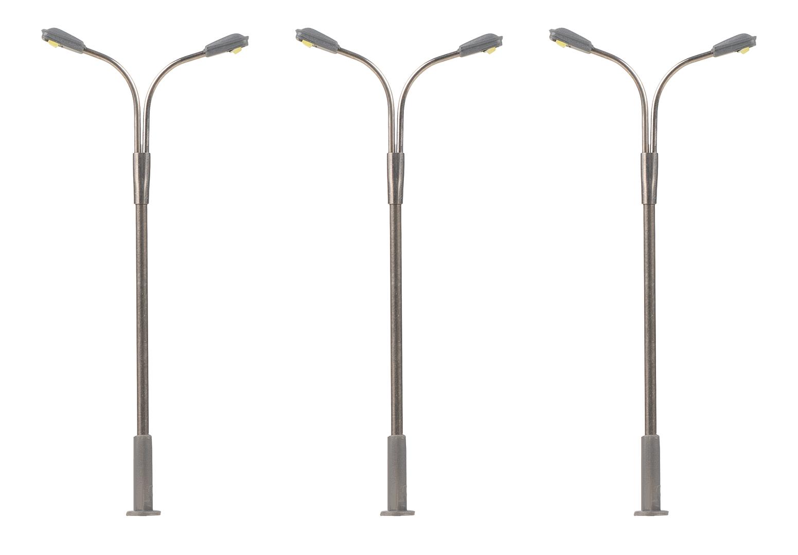 Led-Straatverlicht. Gebogen Straatlantaarn 3X