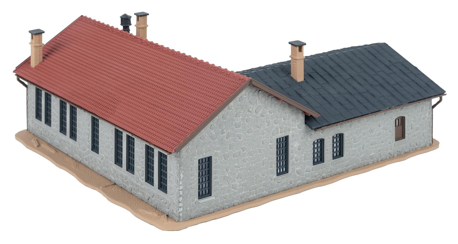 Locloods Met Twee Stallen En Werkplaats