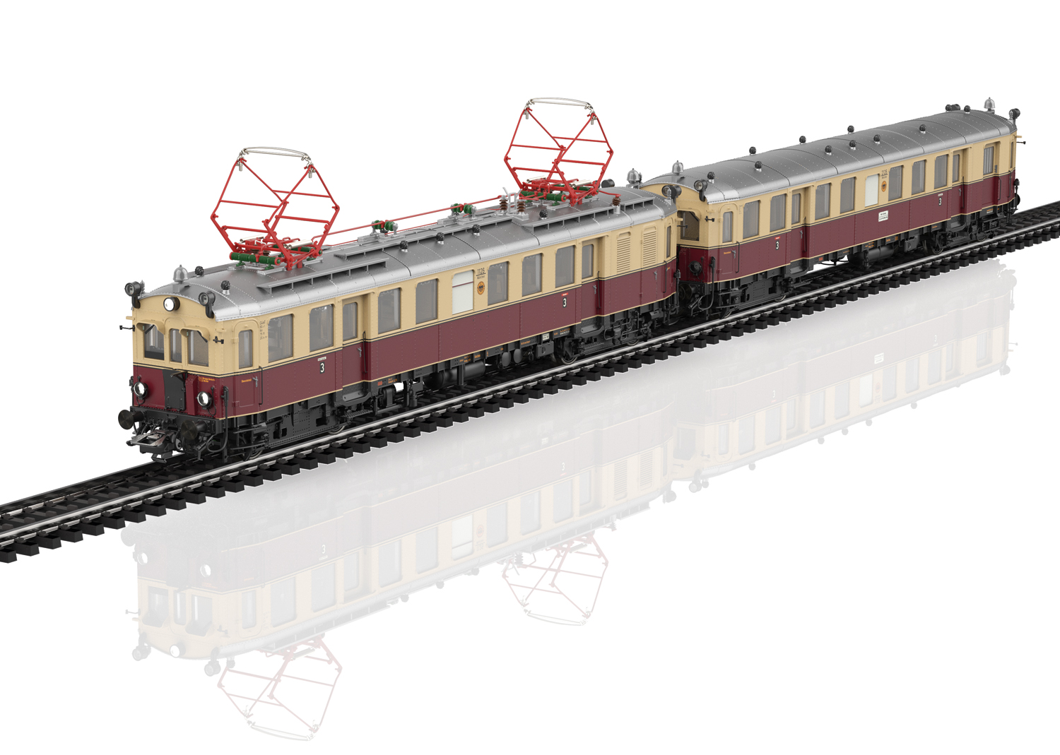 Märklin 39852 – DRG eLT 1126 met eLS 2126 elektrisch treinstel – Sound – AC/3-rail – Tijdperk II – H0