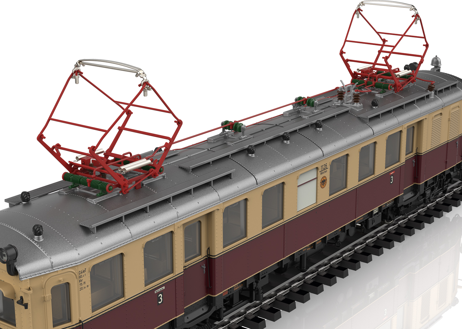 Märklin 39852 – DRG eLT 1126 met eLS 2126 elektrisch treinstel – Sound – AC/3-rail – Tijdperk II – H0