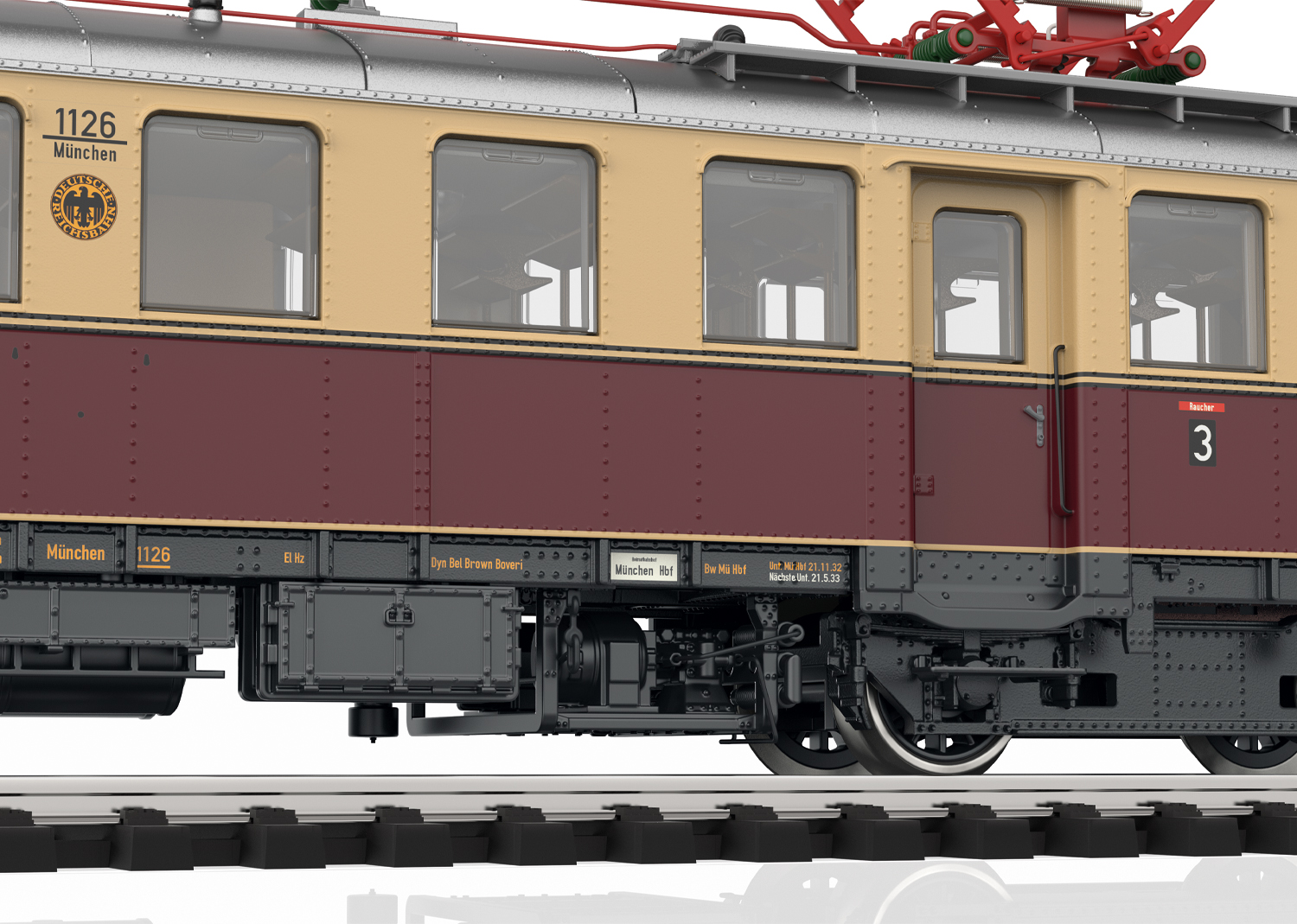 Märklin 39852 – DRG eLT 1126 met eLS 2126 elektrisch treinstel – Sound – AC/3-rail – Tijdperk II – H0