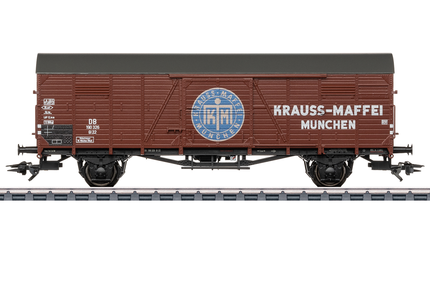Märklin - Gesloten goederenwagen type Gl 22 locomotieffabriek Krauss-Maffei (Spoor H0) 46592