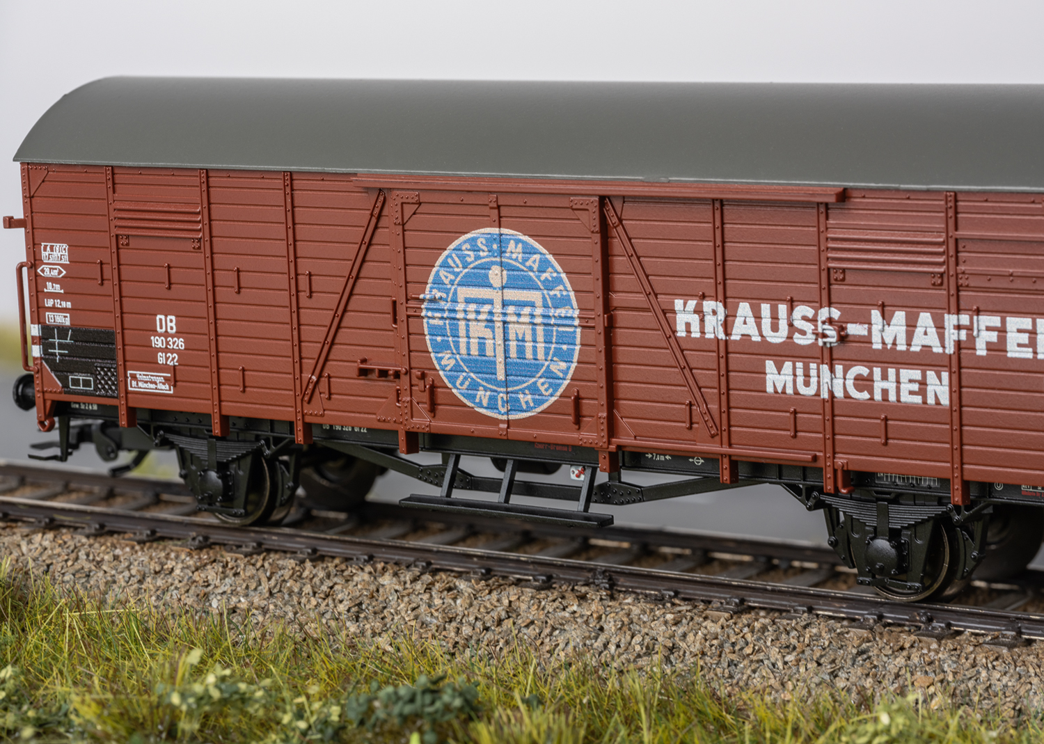 Märklin - Gesloten goederenwagen type Gl 22 locomotieffabriek Krauss-Maffei (Spoor H0) 46592