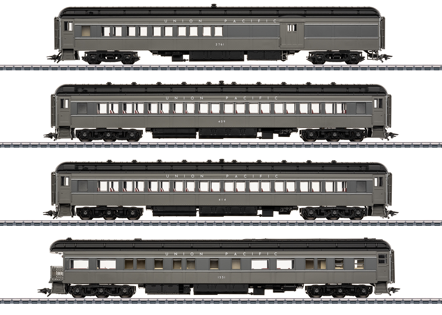Märklin - US Heavyweight-set UP MHI-versie (4 stuks) (Spoor H0) 43629