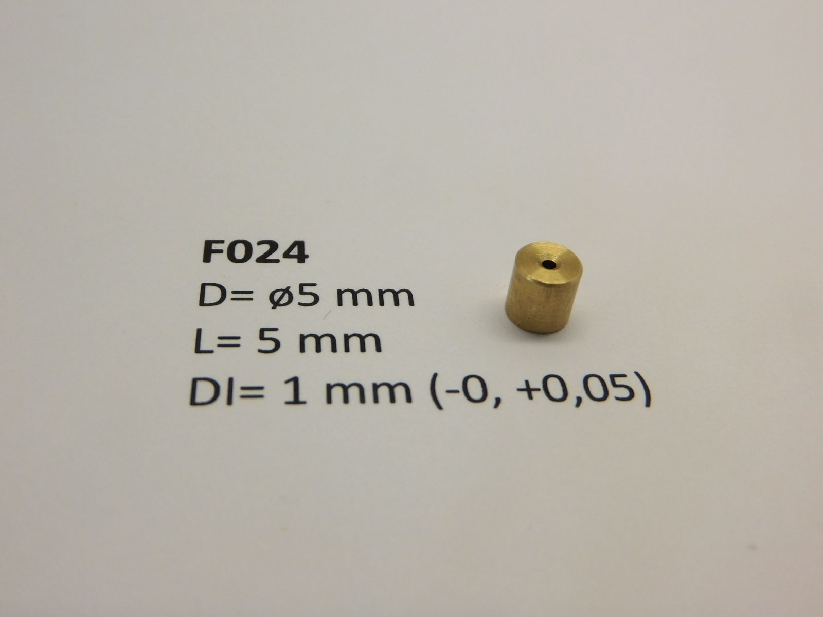 Micromotor.EU F024 – Vliegwiel ø5 mm × 5 mm – Asgat ø1 mm