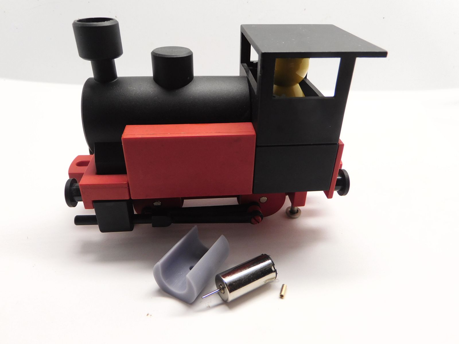Micromotor FT001 – Ombouwmotor voor Fischertechnik Minimot 1 / 31062 – Van 6 V Bühler naar 12 V