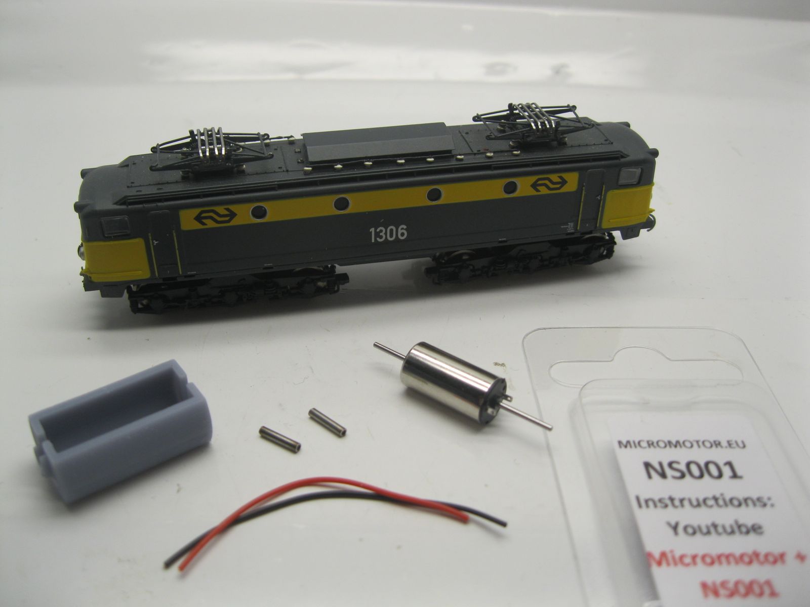 Micromotor.EU NS001 – Ombouwmotor voor Startrain NS 1300, SNCF CC 7100 en CC 65500, Renfe Alsthom 276 en 308 en AVE – N