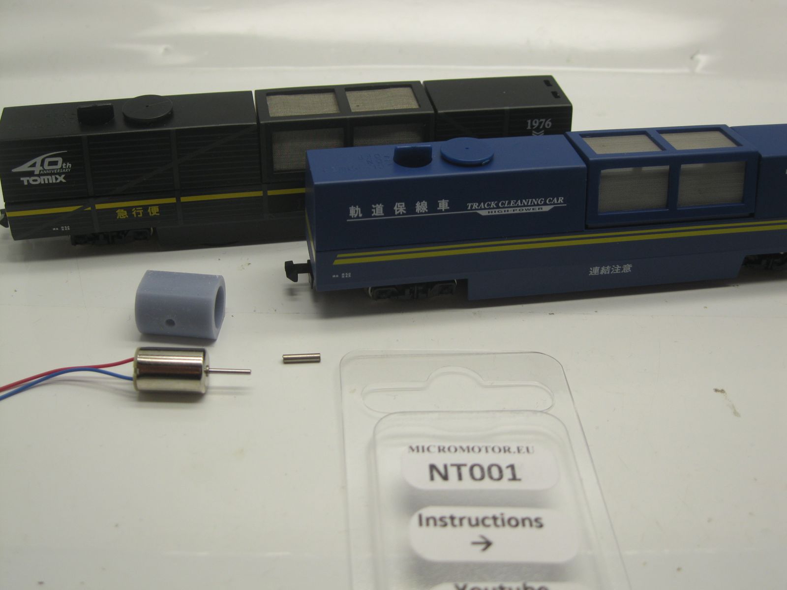 Micromotor.EU NT001 – Ombouwmotor voor Tomix railstofzuiger – Geschikt voor 6425-6426, 6498 en 976425-976426 – Vervangt motor 6429F – N