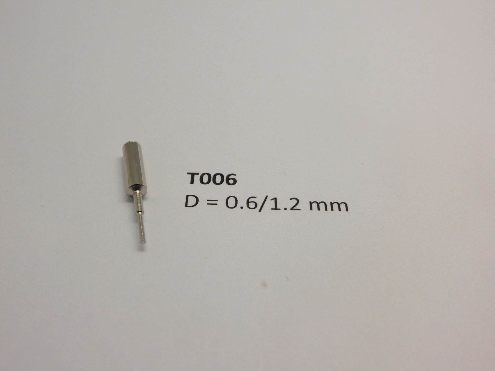 Micromotor.EU T006 – Vervangingsspindel voor T005 – 0,6/1,2 mm