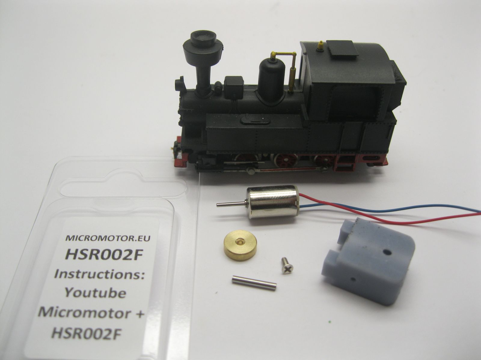 Micromotor.EU HSR002F – Ombouwmotor voor Roco-stoomlocomotieven – Met vliegwiel